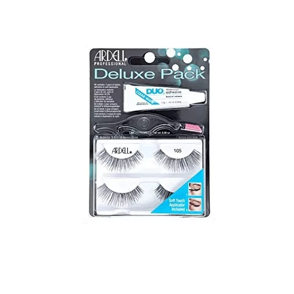 Ardell Deluxe Pack zestaw sztucznych rzęs Black 2 pary