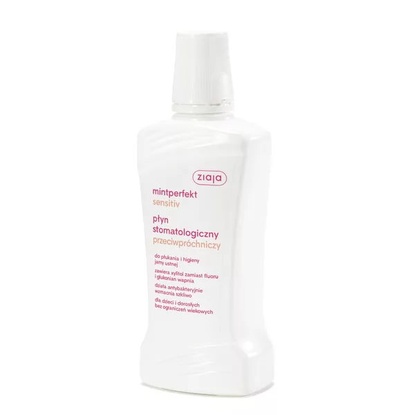 Ziaja Mintperfekt Sensitiv, płyn stomatologiczny, przeciwpróchniczy, 500ml