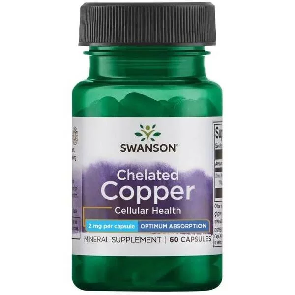Swanson Albion Chelat Miedzi 2mg 60 kaps