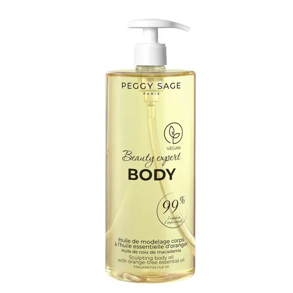 Peggy Sage, modelujący olejek do masażu z olejkiem z pomarańczy, 1000ml, ref.403503