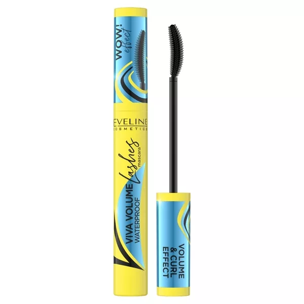 Eveline Viva Volume Lashes, wodoodporny tusz pogrubiający i podkręcający, 10ml
