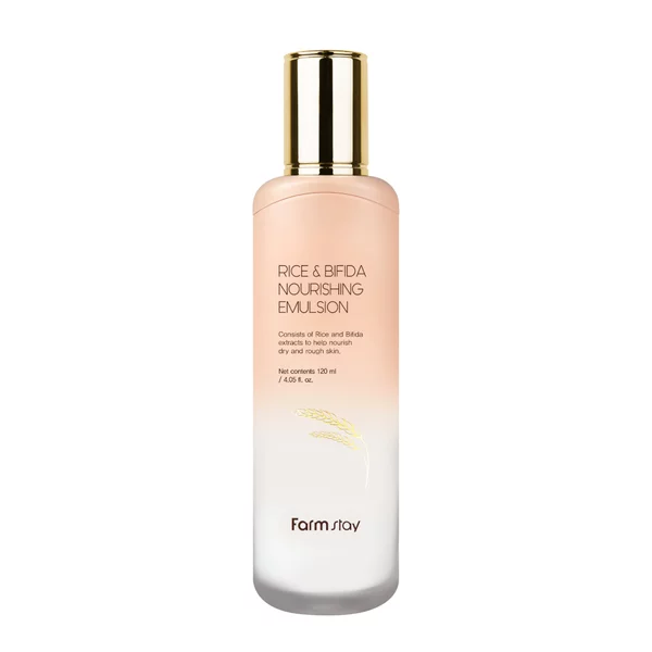 FarmStay Rice & Bifida Nourishing Emulsion odżywcza emulsja do twarzy z ryżem i fermentami 120ml