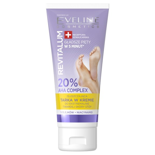 Eveline Cosmetics Revitalum, Złuszczająca tarka w kremie do stóp, 75ml