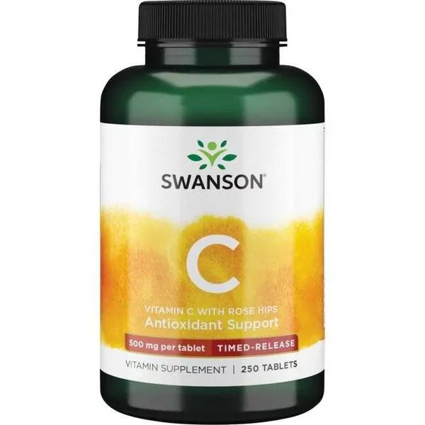 Swanson Witamina C500 z RH przed. dział 250