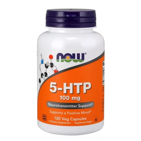 Now Foods 5-HTP 100mg 5-hydroksytryptofan suplement diety 120 kapsułek