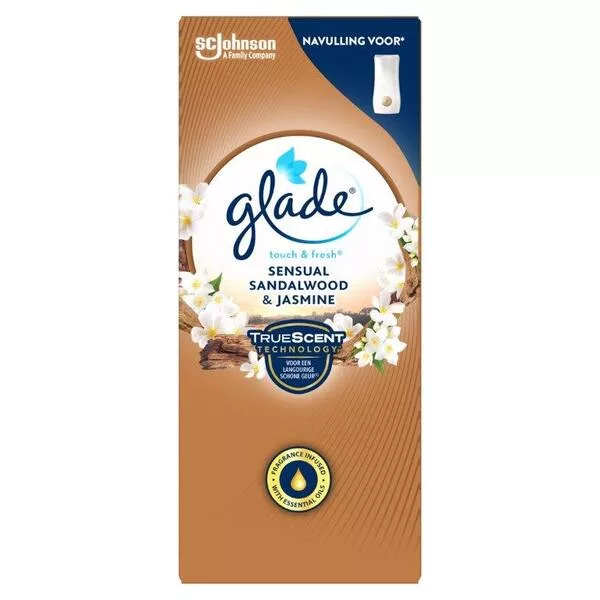 Glade touch & fresh - Sensual Sandalwood & Jasmine - zapas do odświeżacza powietrza, drzewo sandałowe i jaśmin, 10ml