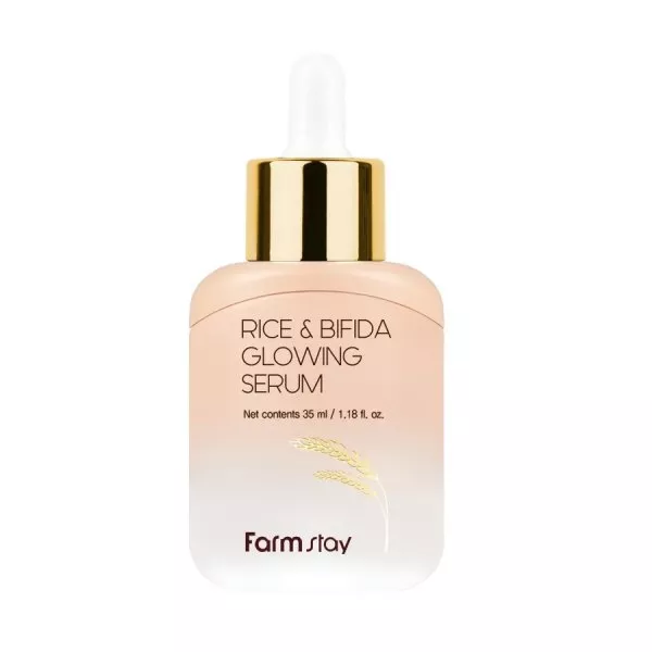 FarmStay Rice & Bifida Glowing Serum rozświetlające serum z fermentami i ryżem 35ml