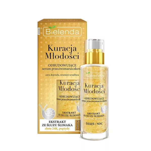 Bielenda Kuracja Młodości Odbudowujące Serum Przeciwzmarszczkowe Dzień/ Noc, 30ml
