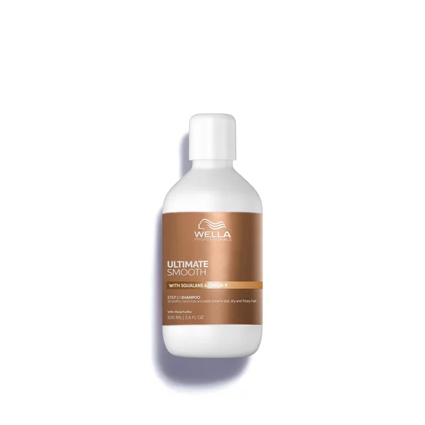 Wella Ultimate Smooth, odżywczy szampon do włosów suchych i puszących, 100ml