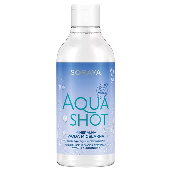 Soraya Aquashot, Mineralna woda micelarna, 400ml