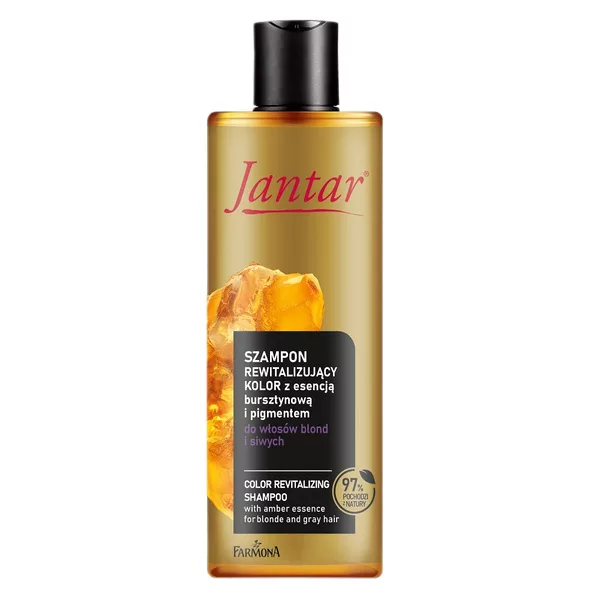 Farmona Jantar szampon rewitalizujący kolor z esencją bursztynową i pigmentem do włosów blond i siwych 300ml