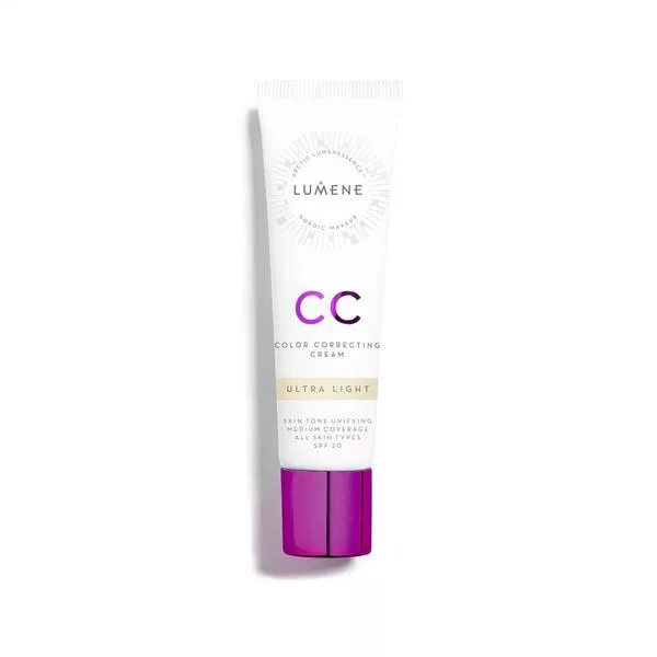 Lumene CC 7w1, lekki podkład redukujący zaczerwienienia, 30ml, Ultra Light