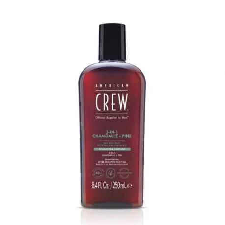 American Crew 3w1 Chamomile&Pine, szampon, odżywka i żel pod prysznic w jednym, 250ml