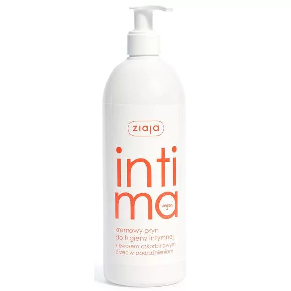 Ziaja Intima, kremowy płyn z kwasem askorbinowym do higieny intymnej, 500ml