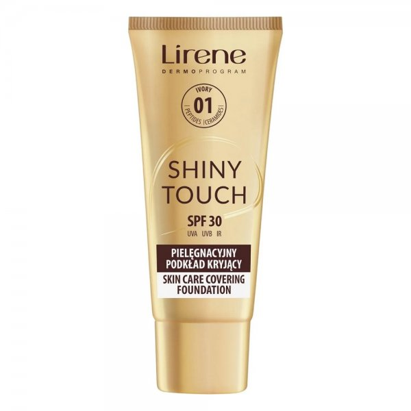 Lirene Shiny Touch pielęgnacyjny podkład kryjący 01 Ivory 30ml