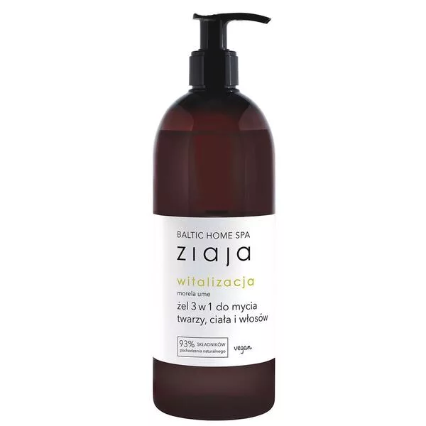 Ziaja Baltic Home Spa Witalizacja, żel do mycia ciała i włosów 3w1, 500ml