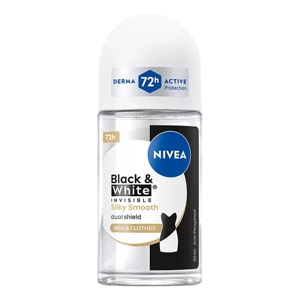 Nivea Black & White Invisible Silky Smooth antyperspirant w kulce 50ml (W)
