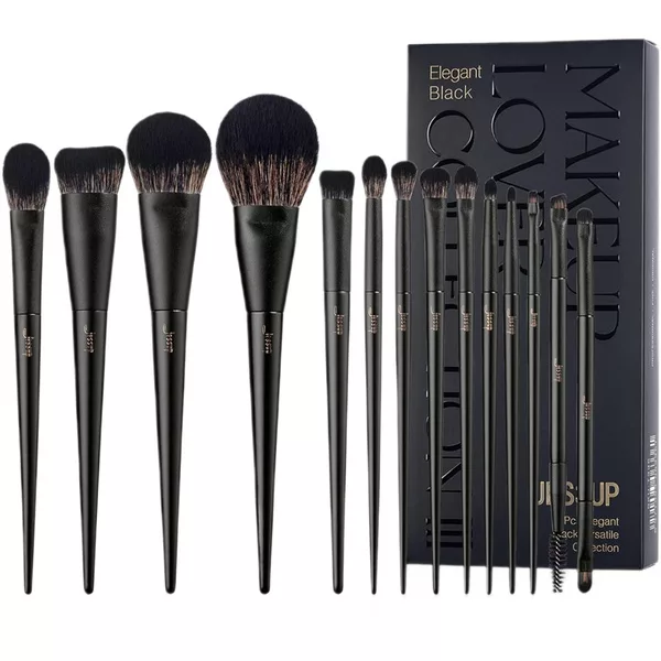 Jessup Matte Black Versatile Brush Collection zestaw pędzli do makijażu T336 14szt.