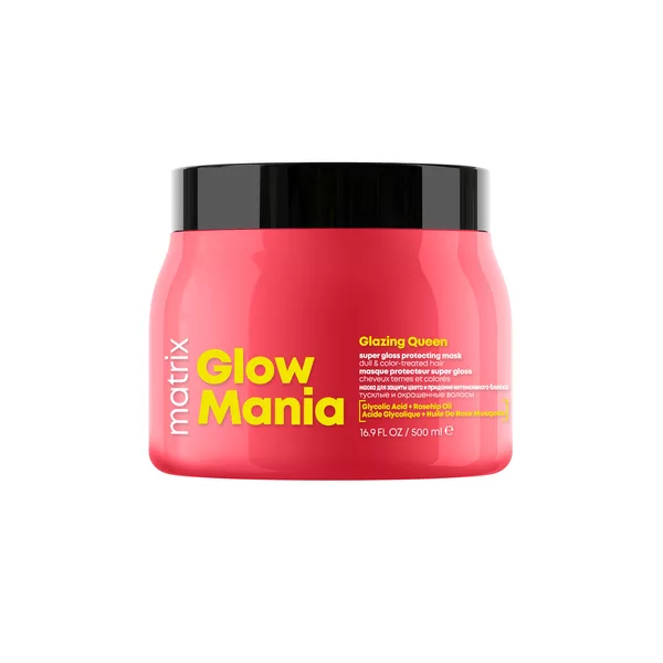 Matrix Glow Mania, maska nabłyszczająca do włosów koloryzowanych, 500ml