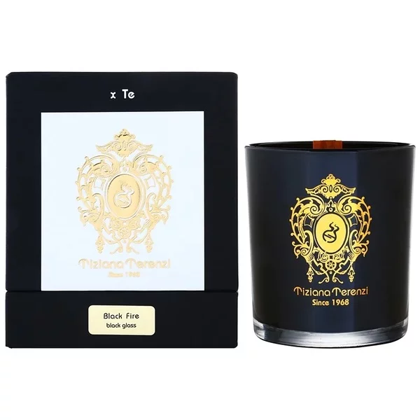 Tiziana Terenzi Black Fire luksusowa świeca zapachowa z fiołkiem 170g