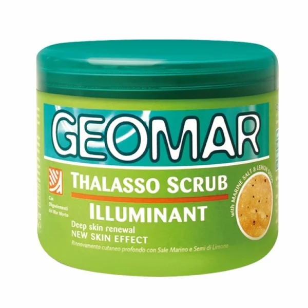 Geomar Thalasso Scrub, cytrynowy rozświetlający peeling do ciała, 600g