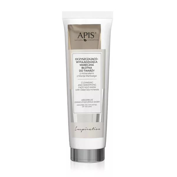 Apis Inspiration, Maseczka błotna do twarzy oczyszczająco – wygładzająca z minerałami z Morza Martwego, 100ml