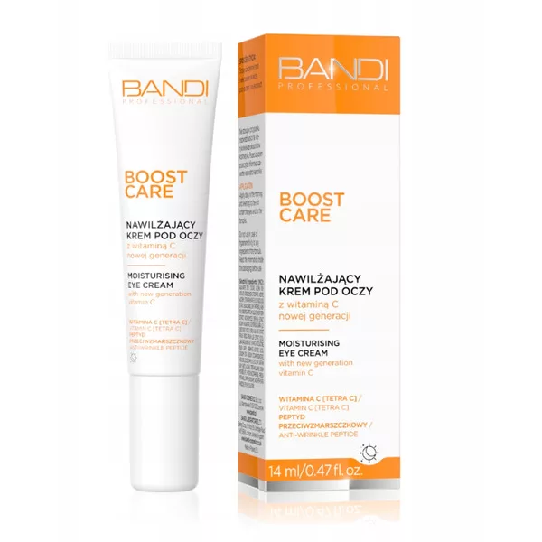 Bandi Boost Care, nawilżający krem pod oczy z witaminą C nowej generacji, 14ml