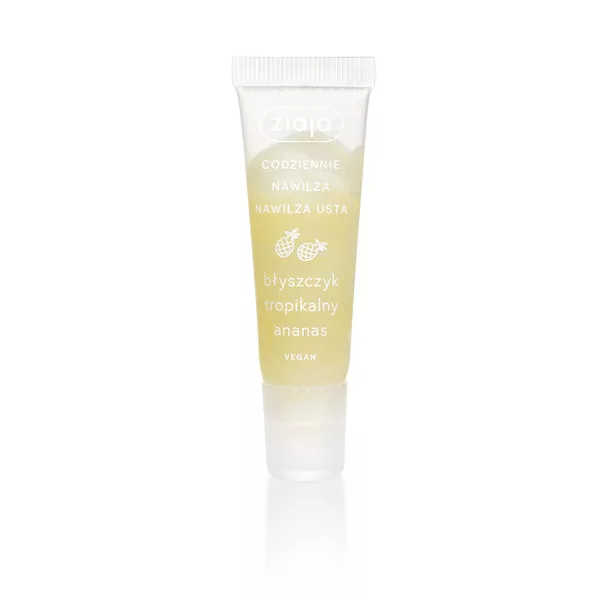 Ziaja Pielęgnacja ust, błyszczyk do ust, tropikalny ananas, 12ml