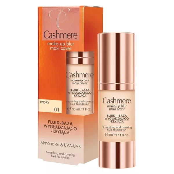 Cashmere Make-Up Blur Maxi Cover fluid-baza wygładzająco-kryjąca 01 Ivory 30ml