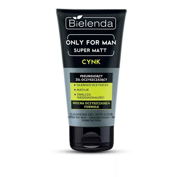 Bielenda Only For Men Peelingujący żel Oczyszczający Super Mat, 150g