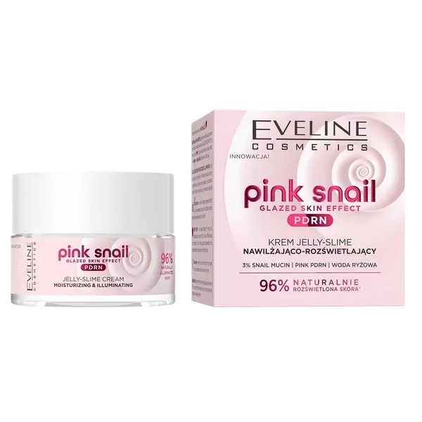 Eveline Cosmetics Pink Snail krem nawilżająco-rozświetlający 50ml