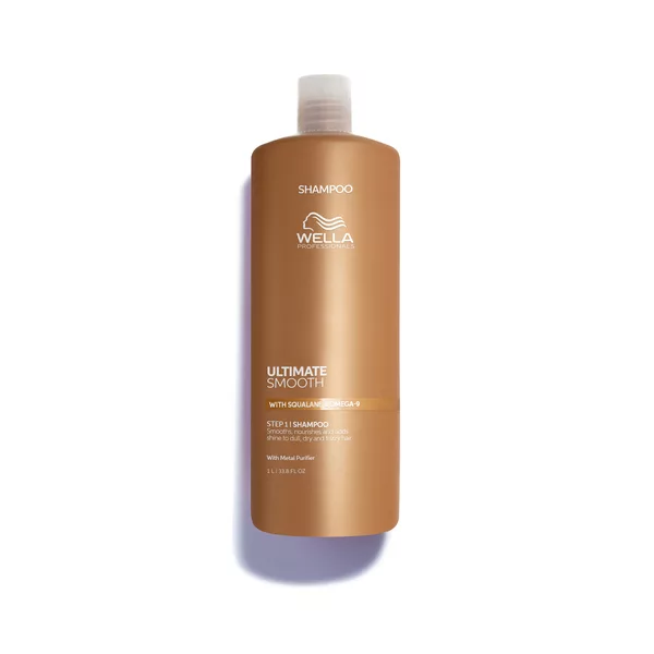 Wella Ultimate Smooth, odżywczy szampon do włosów suchych i puszących, 1000ml