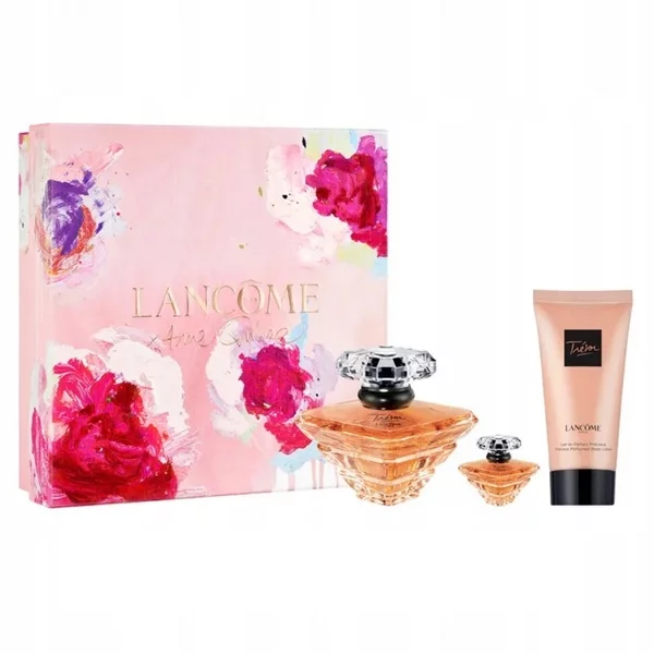 Lancome Tresor zestaw woda perfumowana spray 30ml + balsam do ciała 50ml + woda perfumowana 7.5ml (W)
