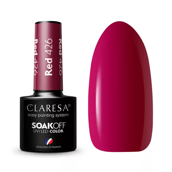 Claresa, Lakier hybrydowy, RED 426, 5g