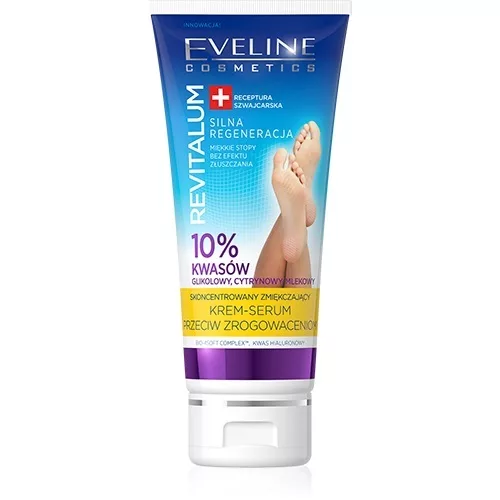 Eveline Revitalum, skoncentrowany zmiękczający krem- serum do stóp przeciw zrogowaceniom, 75ml