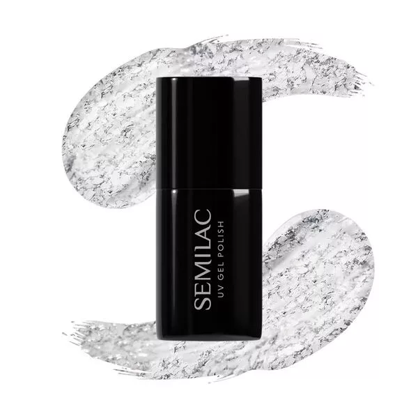 Semilac, lakier hybrydowy, 292 Silver Shimmer, 7ml
