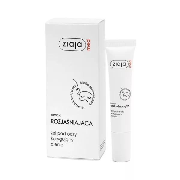 Ziaja Med Kuracja Pod Oczy, rozjaśniający żel pod oczy korygujący cienie, 15ml