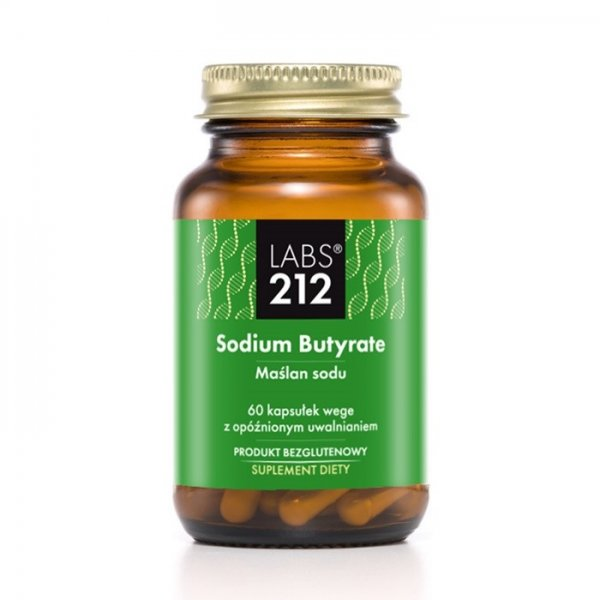 LABS212 Sodium Butyrate maślan sodu suplement diety 60 kapsułek