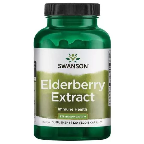 Swanson Czarny Bez ekstrakt 575mg 120kaps