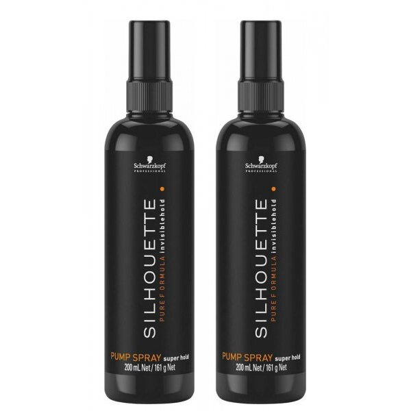 Schwarzkopf Silhouette Pump, bardzo mocno utrwalający lakier w atomizerze, wielopak 2x200ml