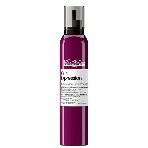 Loreal Curl Expression, nawilżająca pianka utrwalająca 10w1 do loków i fal, 250ml