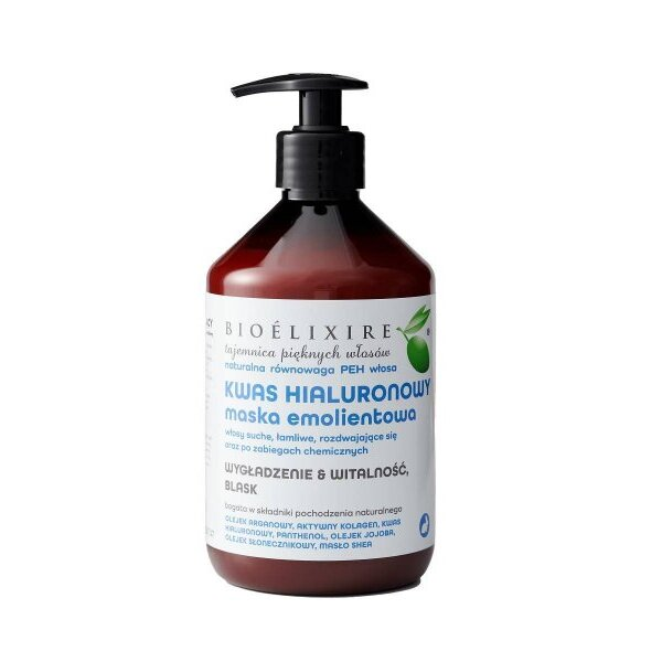 Bioelixire, arganowa maska nawilżająca, 500ml