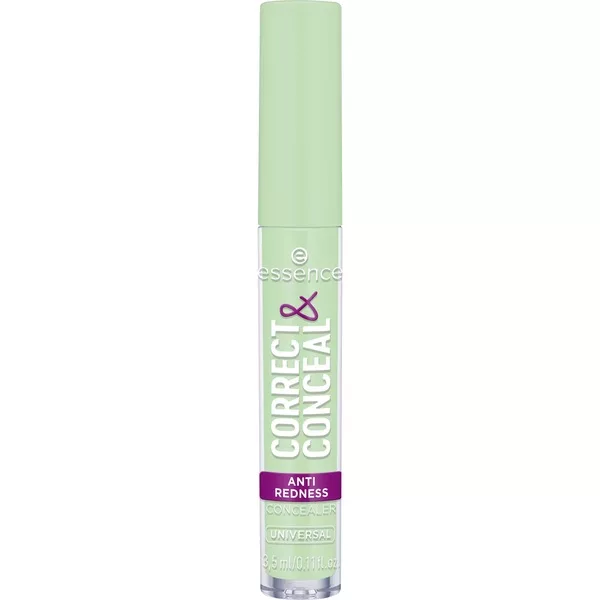 Essence Correct & Conceal, korektor przeciw zaczerwienieniom, 100 Universal, 3.5ml