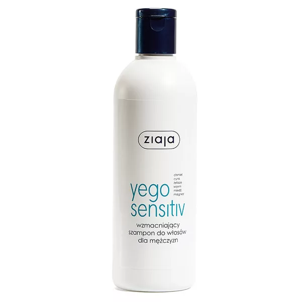Ziaja Yego Sensitiv, wzmacniający szampon do włosów dla mężczyzn, 300ml