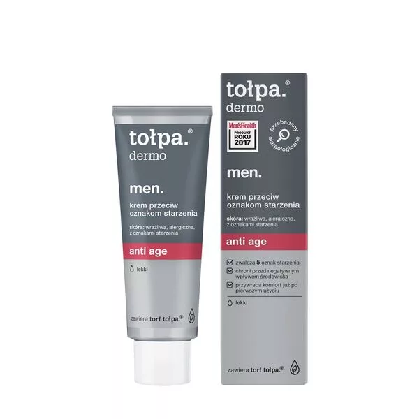 Tołpa Dermo Men Anti Age, krem przeciw oznakom starzenia, 40ml