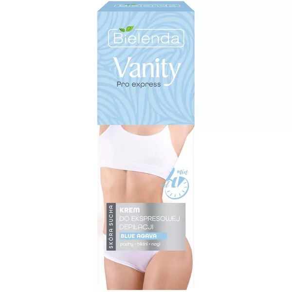 Bielenda Vanity Pro Express, krem do ekspresowej depilacji, skóra sucha, blue agava, 75ml