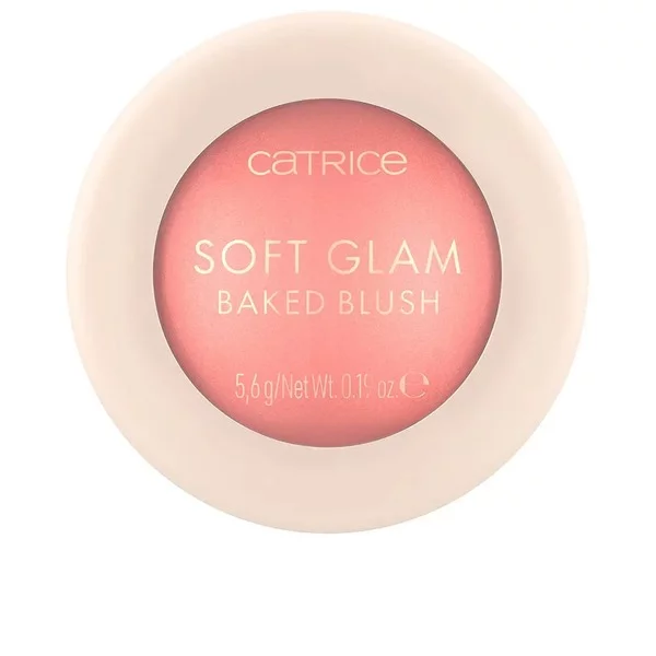 Catrice Soft Glam Baked Blush, róż rozświetlający do twarzy, 030 Cheeky Coral, 5,6g
