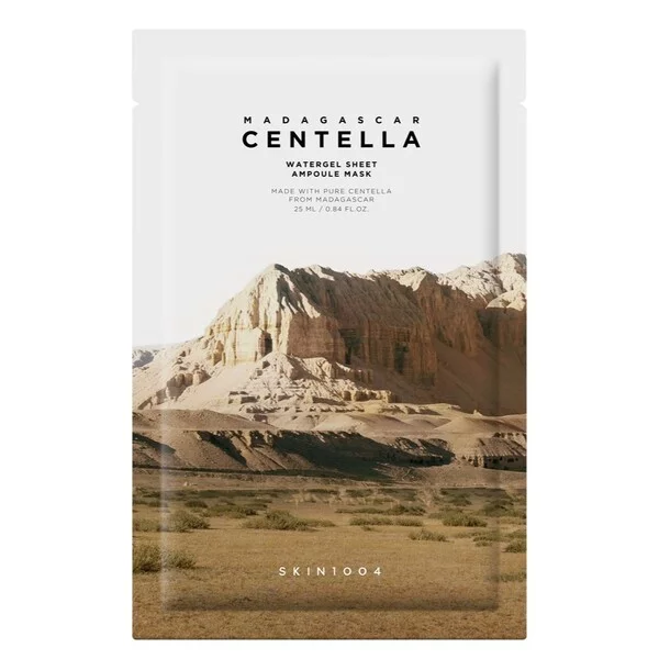 Skin1004 Madagascar Centella Watergel Sheet Ampoule Mask hydrożelowa maska w płachcie z wąkrotą azjatycką 25ml