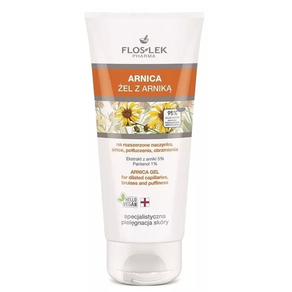 FlosLek Arnica żel z arniką na rozszerzone naczynka sińce potłuczenia i obrzmienia 200ml