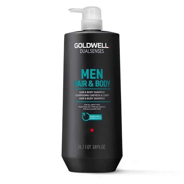 Goldwell Dualsenses For Men, szampon do włosów i ciała, 1000ml